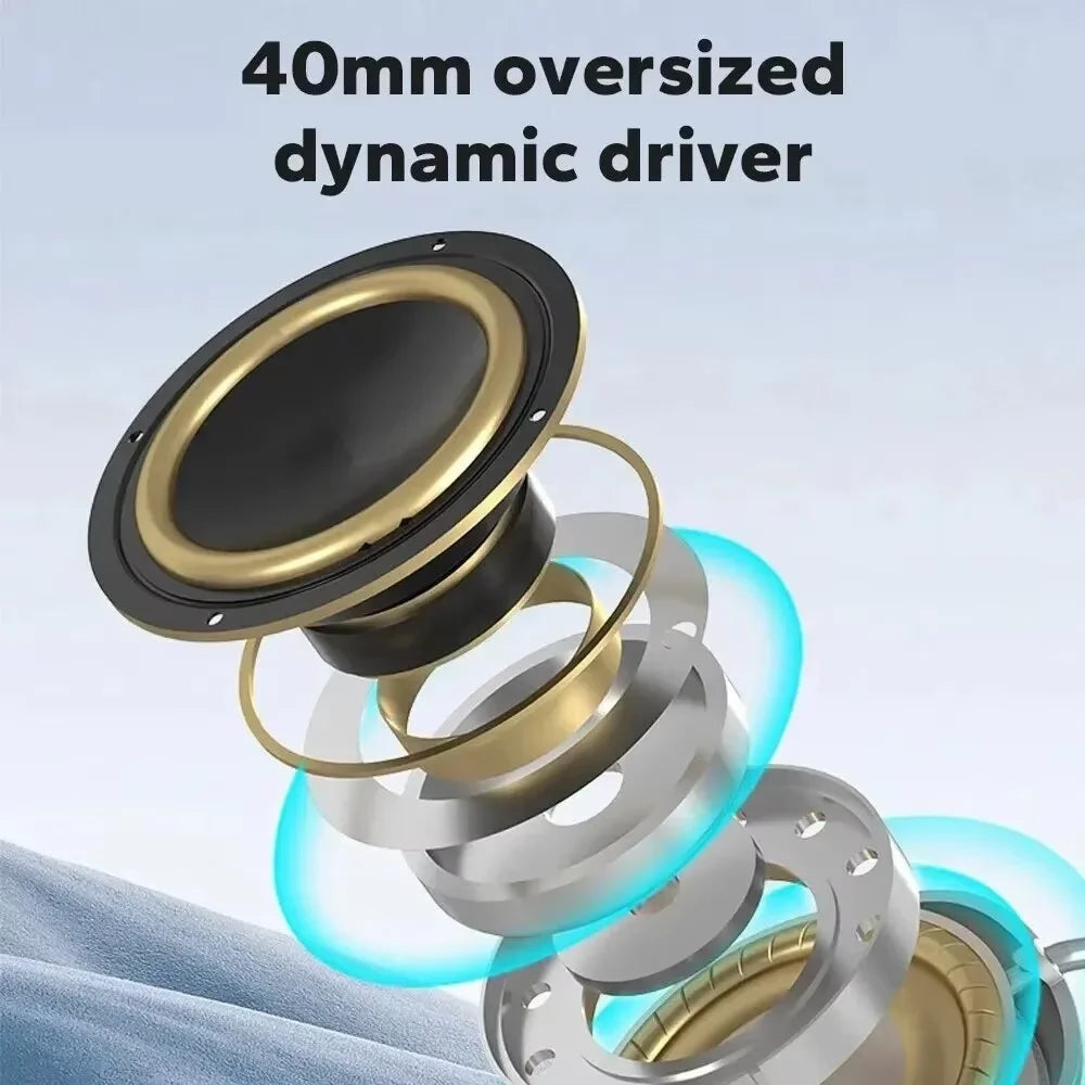 P9 Pro Air Max 5.1 Wireless Bluetooth Headphones Noise Cancelling Mic Pods over Ear Sport Gaming Headset for Any Phone
